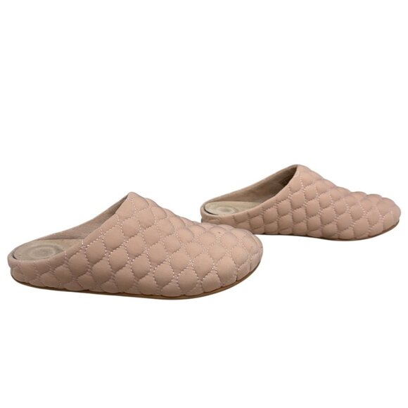 Fitflop Chrissie Padded Quilted Rose Slip on Slides slippers Women's size 8 - Picture 1 of 8